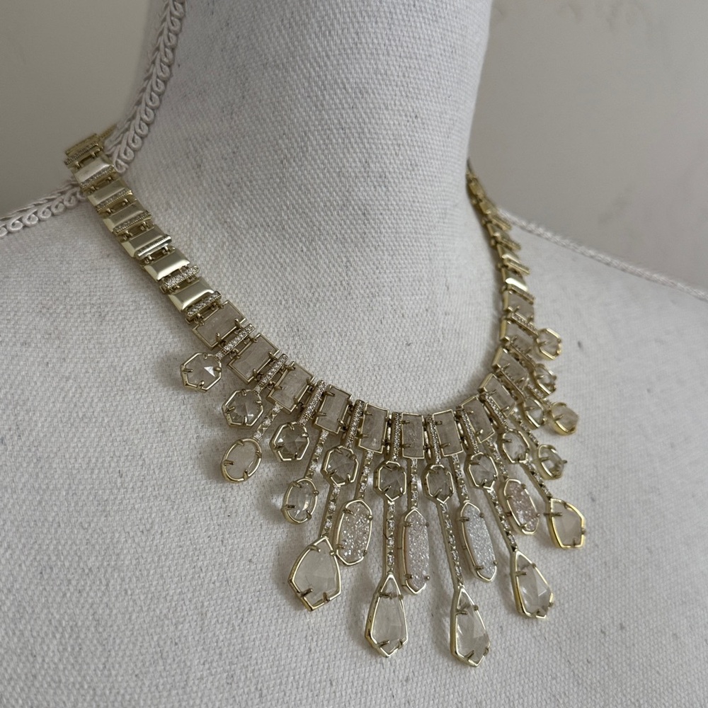 Kendra Scott Bette Multi Stone Statement Bib Necklace - Picture 3 of 17